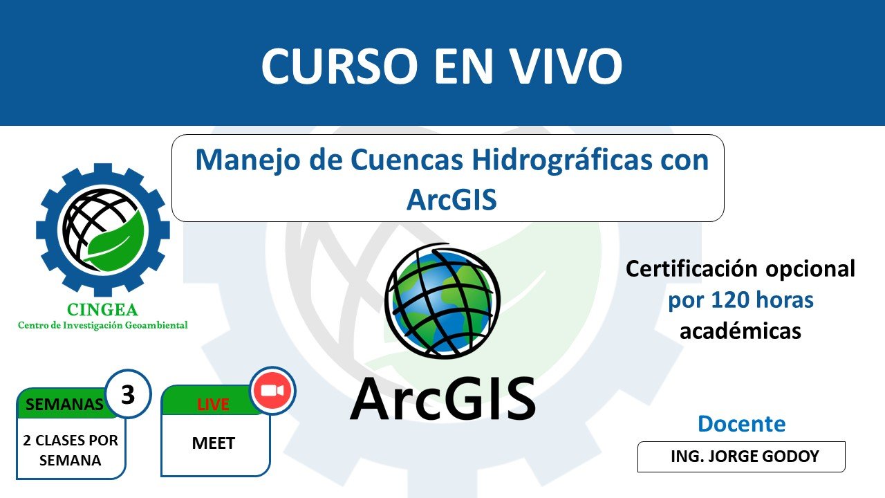 Manejo de Cuencas Hidrográficas con ArcGIS – en Vivo